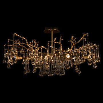 Потолочная люстра 10*G9 10351/800C AB античная бронза Coral LOFT IT