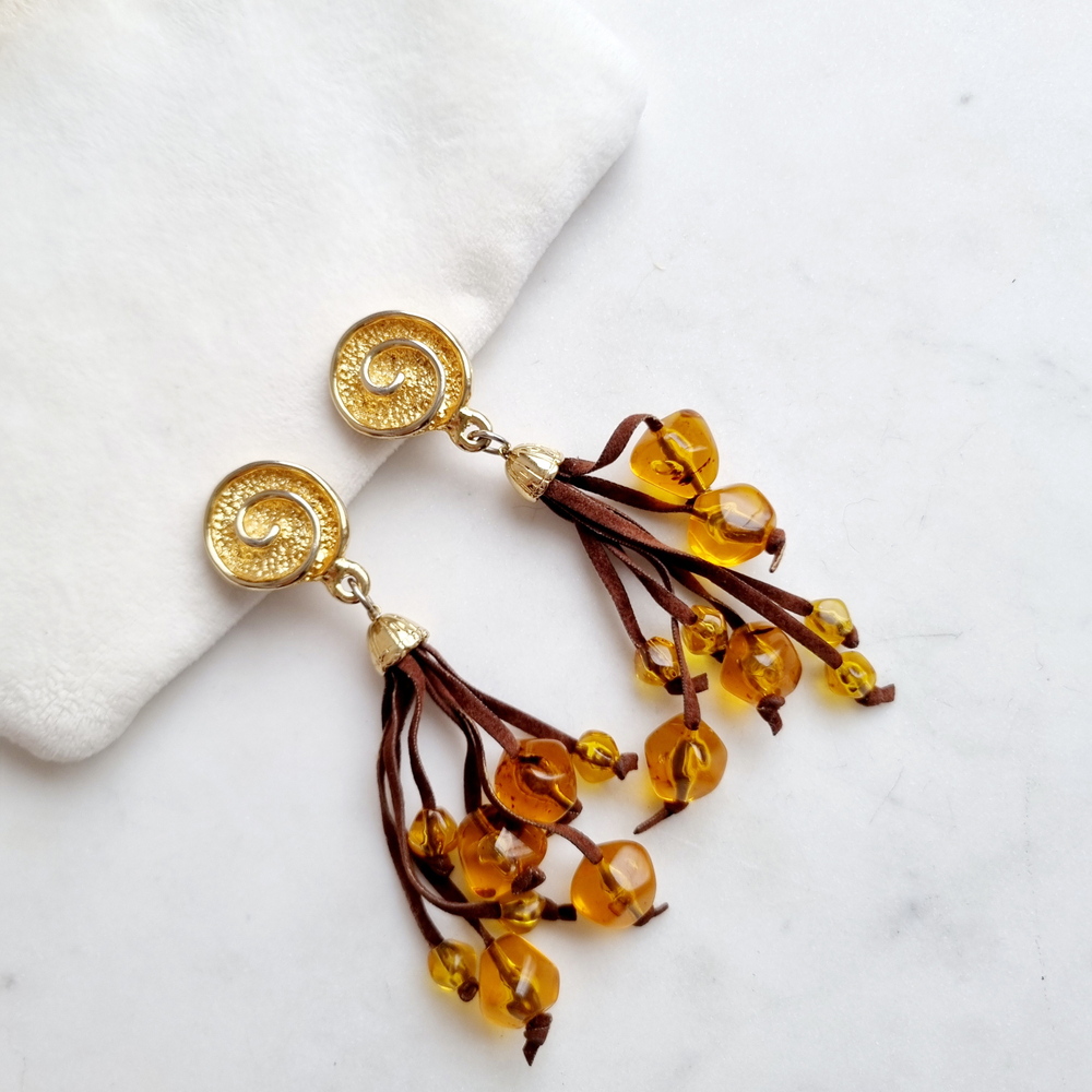 Клипсы с всякими бусинами