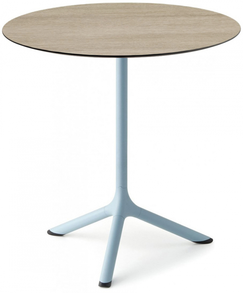 Стол ламинированный обеденный Scab Design Tripe, голубой, состаренный дуб тортора
