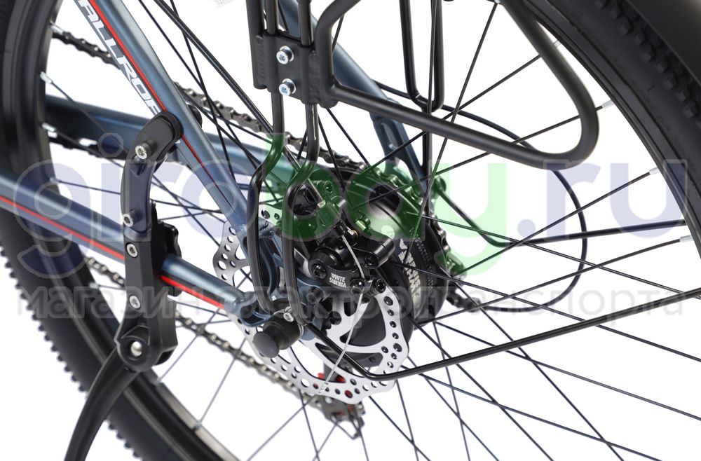 Электровелосипед WHITE SIBERIA CAMRY ALLROAD 500W 36V/11A Snegir (Синий) фото 16 фото №17