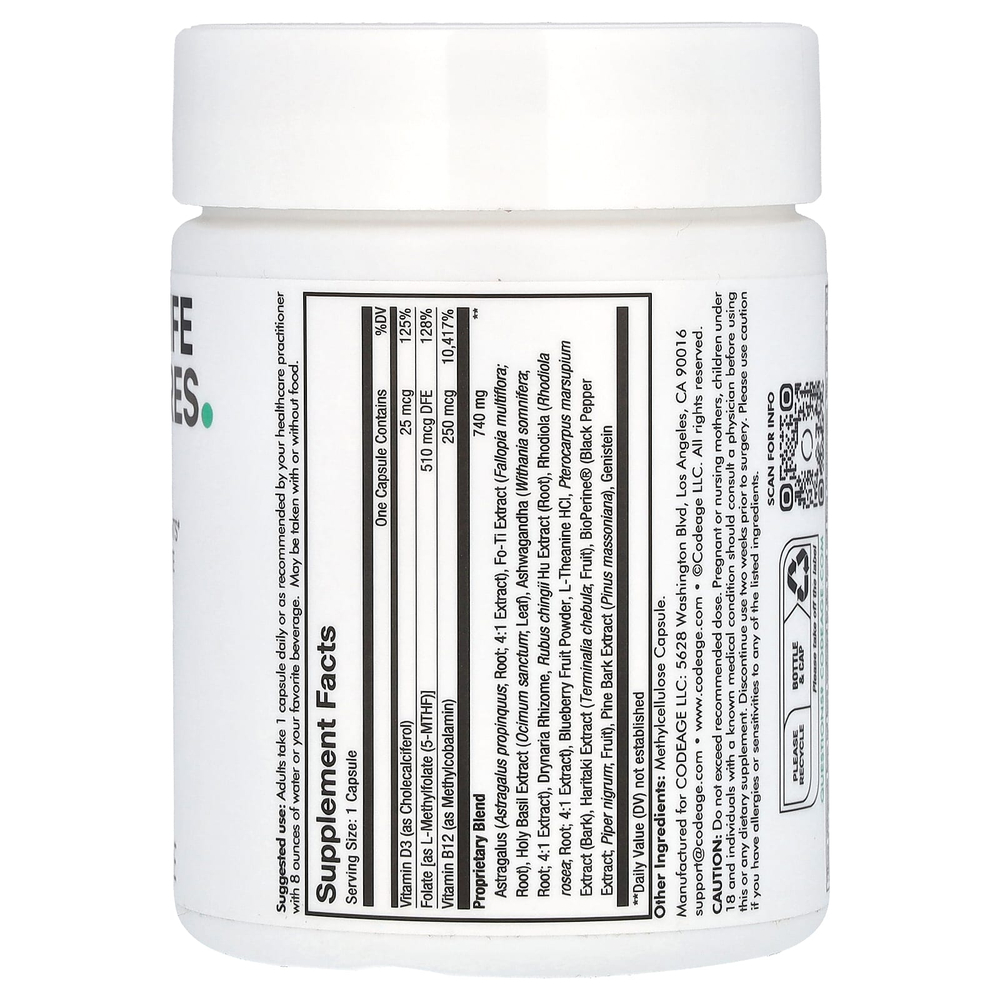 Codeage, Ultra Life Telomeres, 90 капсул