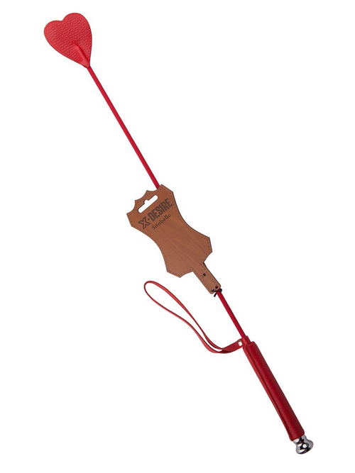 Стек для BDSM Sitabella с красным наконечником-сердечком