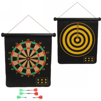 Набор для игры в дартс магнитный D-1722: мишень 41*50 см, 6 дротиков (коробка)