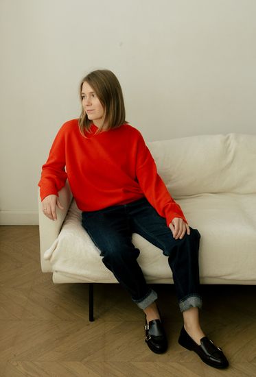 Джемпер Л.Т., 100% шерсть ягнёнка, цвет манефа.