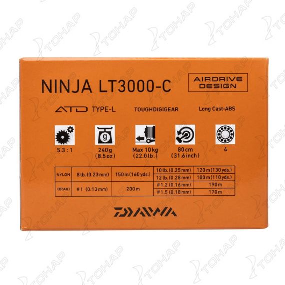 Катушка безынерционная 23 NINJA LT3000-C (10009-005) DAIWA