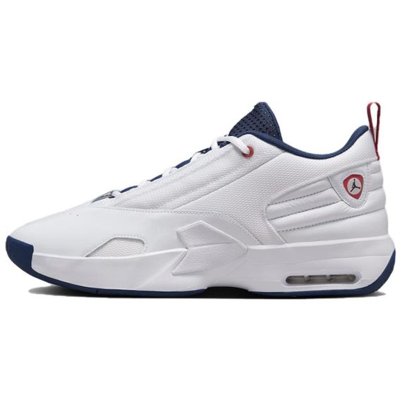 Jordan Max Aura 6 Повседневная обувь Низкий верх Белый/Командный красный/Полночь Морской синий Мужская