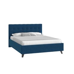 Кровать Эмили с орт.осн. и ПМ, Мелодия сна, г. Пенза (140*200, Denim (рогожка))