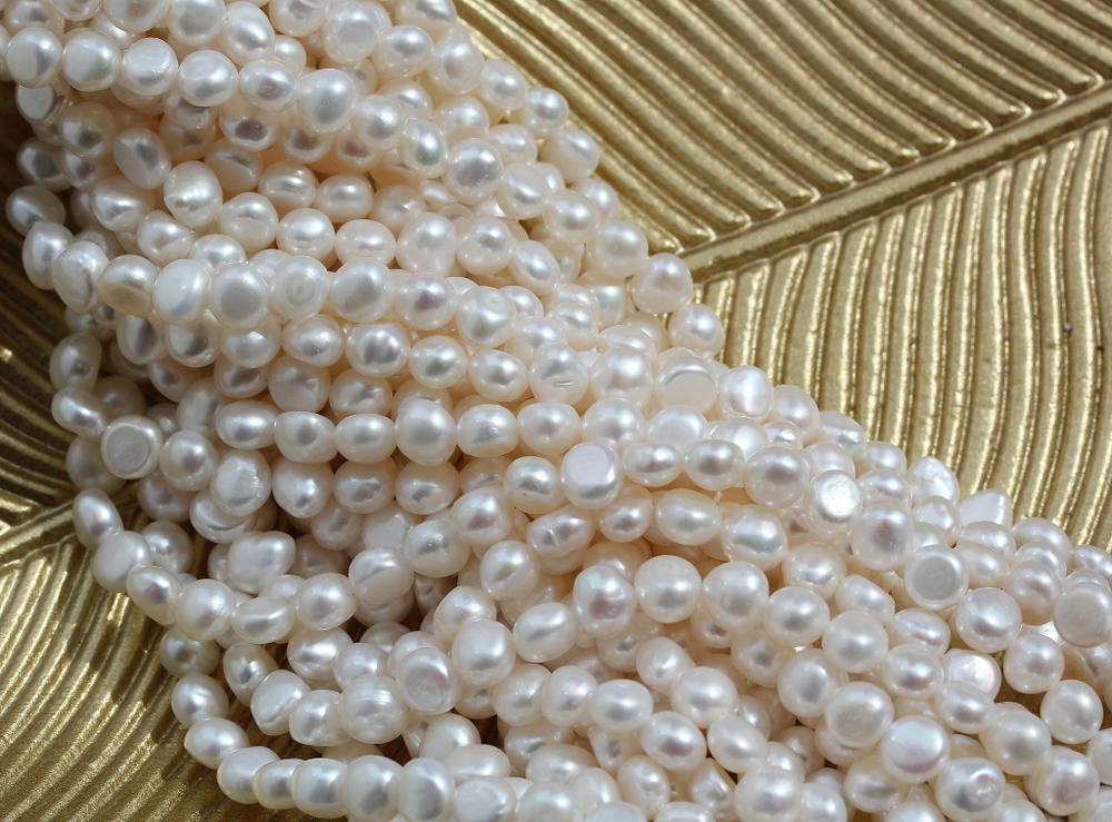Жемчуг натуральный 5,5-6мм, 5А