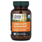 Gaia Herbs, гриб кордицепс, 40 веганских капсул (450 мг в 1 капсуле)
