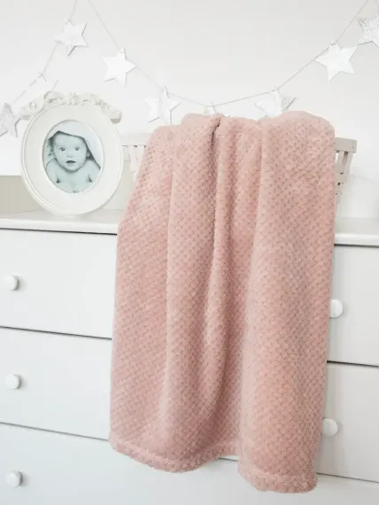 Плед для новорожденных Baby Nice 100х118 пыльная роза