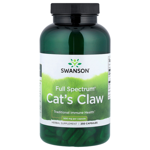 Swanson Vitamins, Full Spectrum®, кошачий коготь, 250 капсул (500 мг в 1 капсуле)