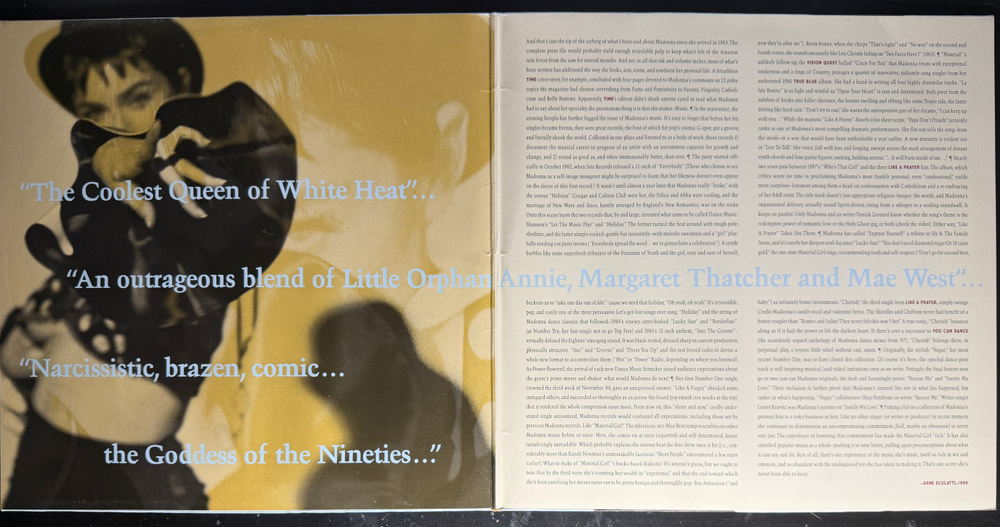 Madonna - The Immaculate Collection 2LP (Германия 1990г.)
