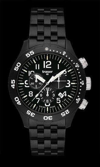 Наручные часы Traser OFFICER CHRONOGRAPH PRO 103349 (стальной браслет)