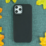 Чехол для iPhone 12 Pro Max черный силиконовый с защитой камеры, 012424 Черный