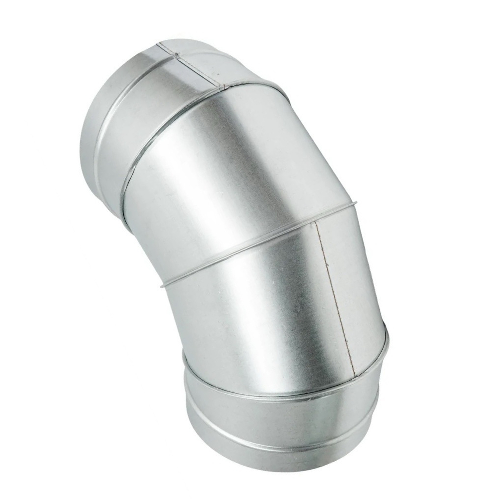 Отвод оцинкованный D200 мм 90°