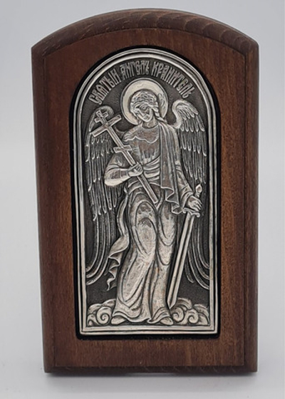 Икона д/р 6*12 сер. Ангел Хранитель рост (Ков) 10696010