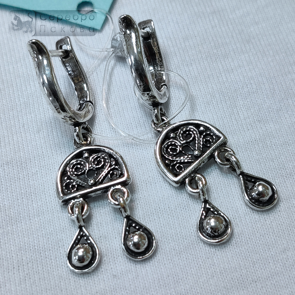 Серьги "Лунница" шумящие