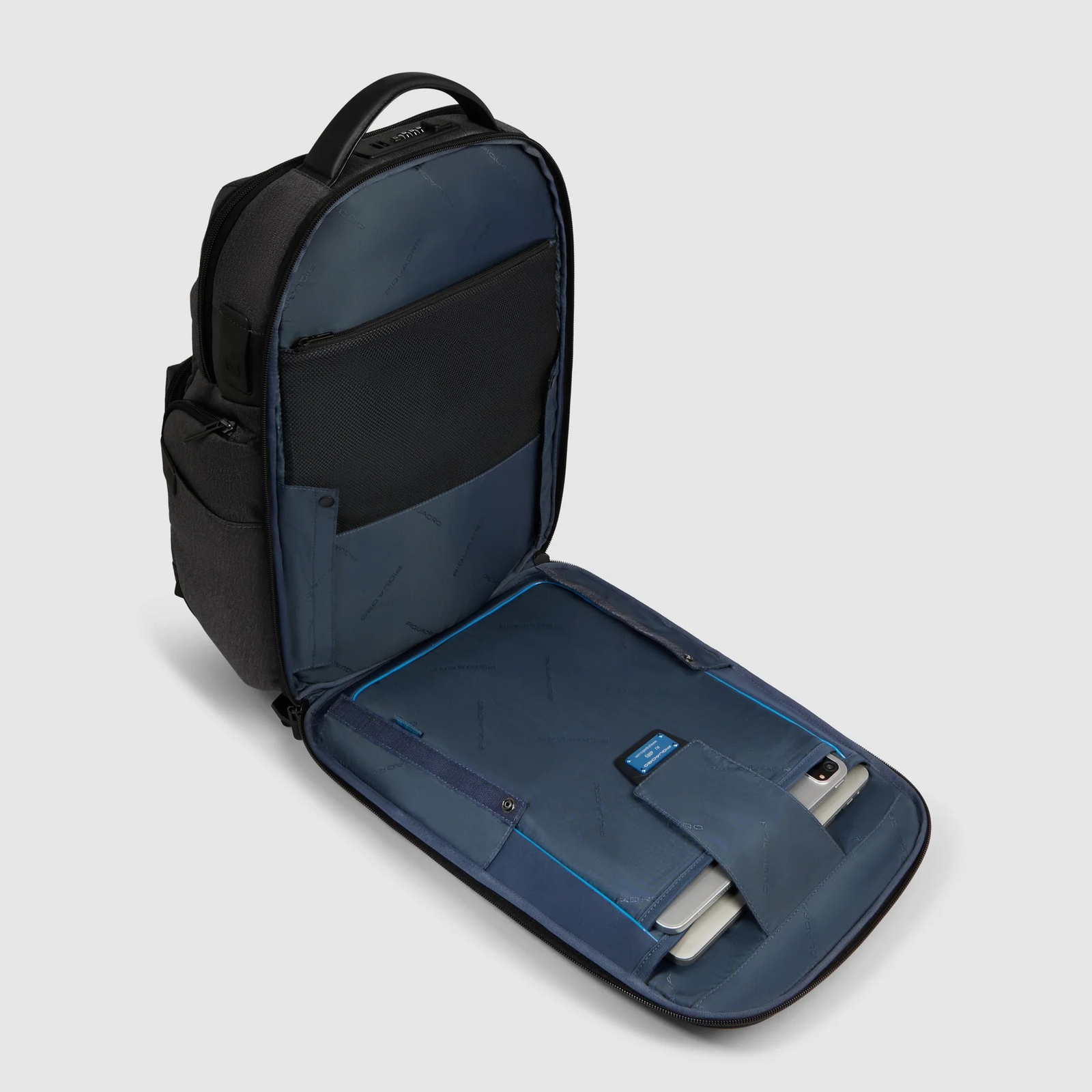 Рюкзак для ноутбука Piquadro BRIEF2 BagMotic/Grey-Nero