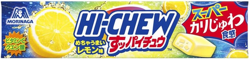 Конфеты жевательные Suppai-Chew со вкусом лимона 12шт, Morinaga, 58.8г