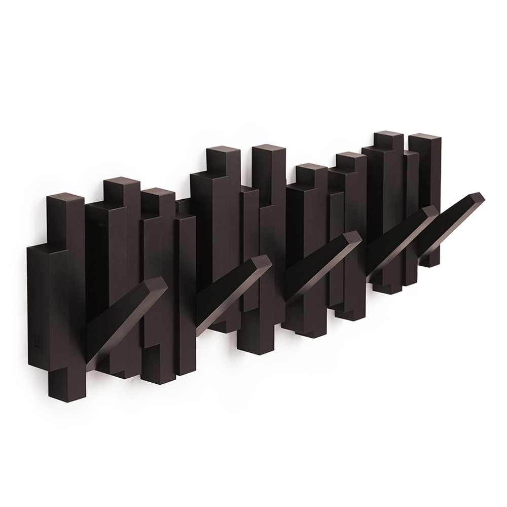Вешалка настенная Sticks эспрессо, Umbra