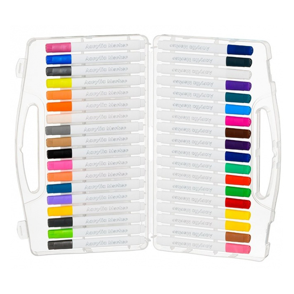 Маркер для скетчинга Basir, акриловый, серия "Сова" на водной основе, 36 цветов