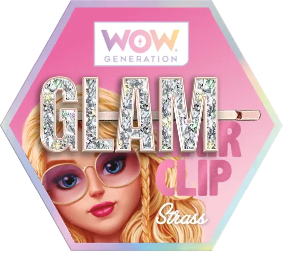 Заколка для волос WOW Generation с надписью GLAM