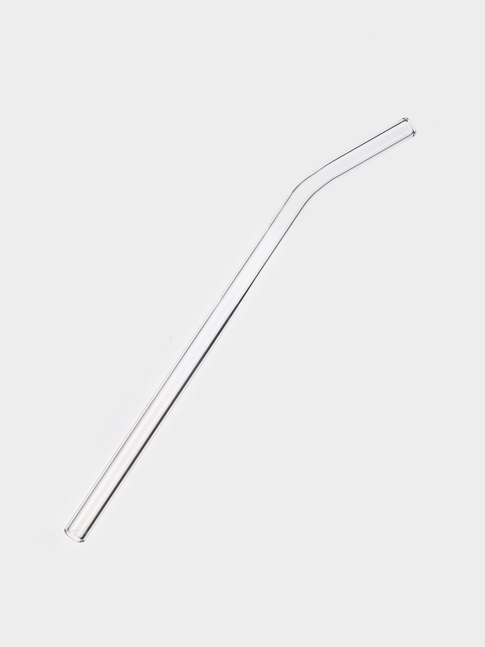 Стакан 450 мл, 9.8×19 см, с трубочкой, стекло, прозрачный