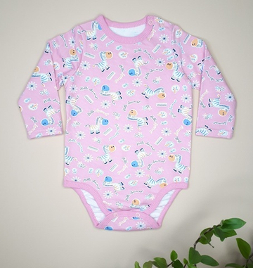 Боди Зебра 1 (розовый)