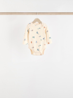 Боди с длинным рукавом для малышей Next N27-278, 5 шт., Молочный, Серый, Синий