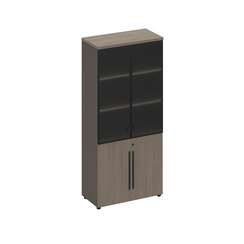 Шкаф для документов комбинированный со стеклянными дверями РС 313 ДЧ/ЛС