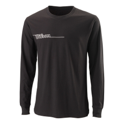 Мужское теннисное поло Wilson Long Sleeve Men - Black