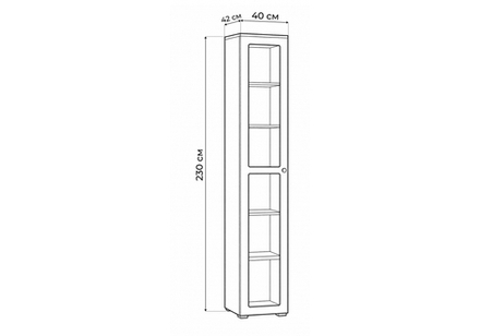 Шкаф Woodville Опра 16.394.03 белый PE шагрень, дуб золотой craft