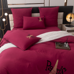 КПБ Mood of Paris на резинке MPR004, 2 спальный, 4 наволочки, простынь 160*200*35