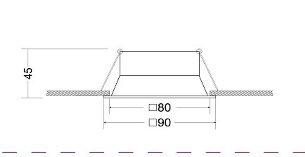 Встраиваемый светильник Maytoni Dot DL029-2-01B
