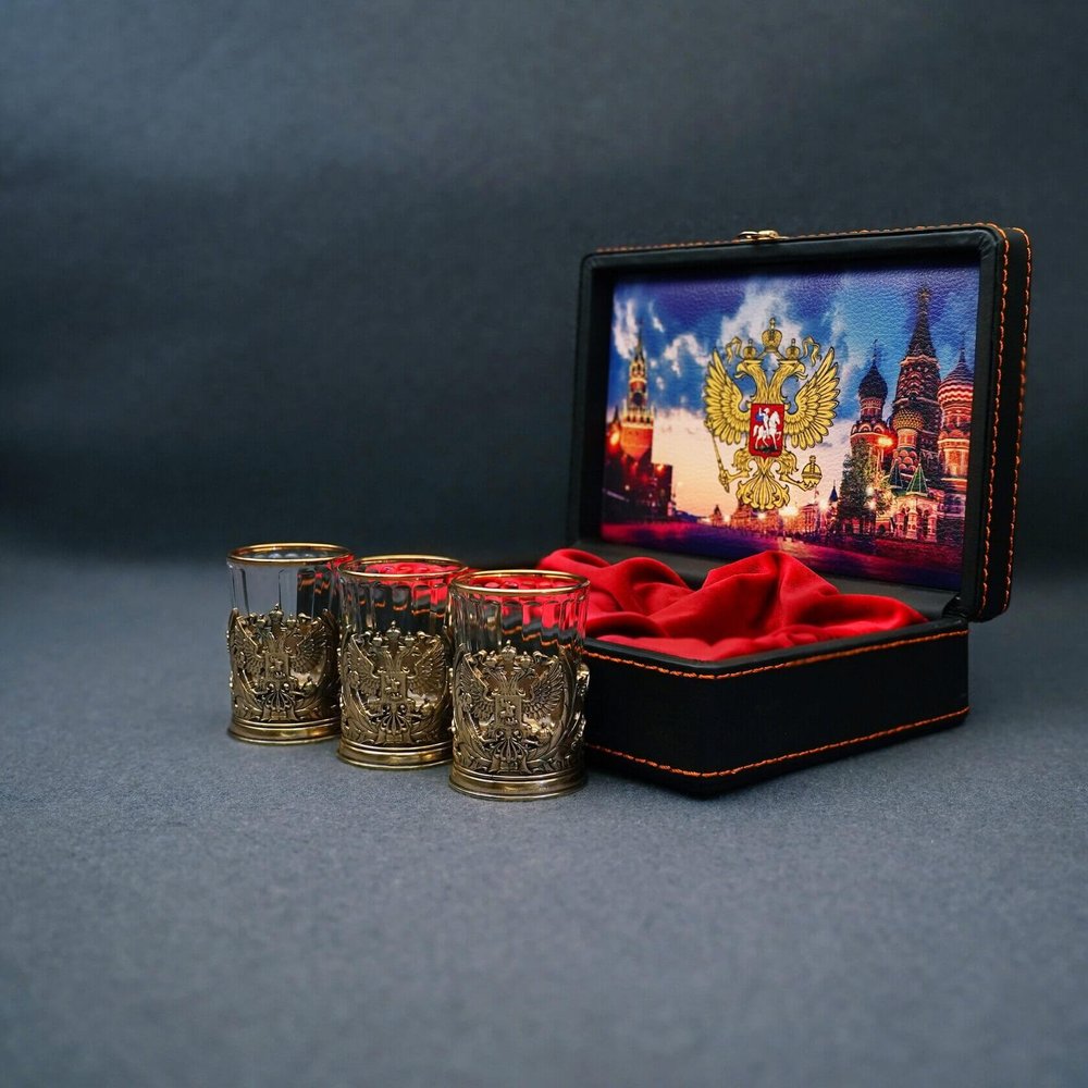 Подарочный набор стопок "Россия"