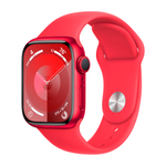 Умные часы Apple Watch Series 9 GPS, 41mm, Aluminium Case with Sport Band M/L, Red (Красный)