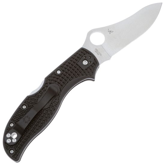 Spyderco SC90PBK2 Stretch 2 Lockback Black - складной нож, рукоять FRN, клинок VG-10