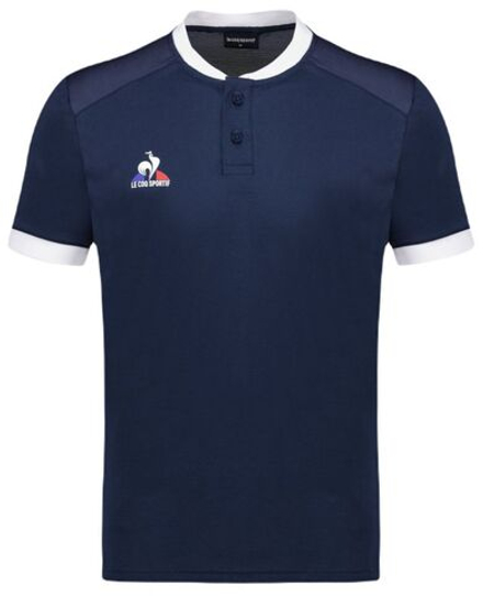 Теннисное поло Le Coq Sportif Tennis Polo Short Sleeve N°7 - dress blues/new optical white