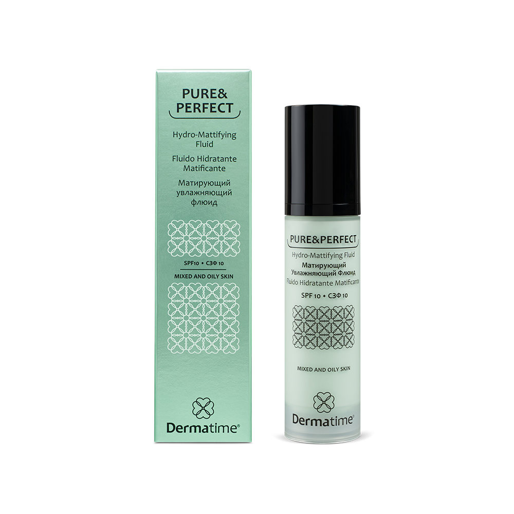 Dermatime PURE&PERFECT Hydro-Mattifying Fluid SPF10 Матирующий увлажняющий флюид SPF10 50ml