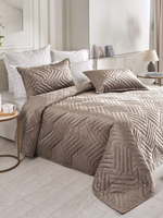 Покрывало на кровать, стеганое, поплин с размерами 215х220