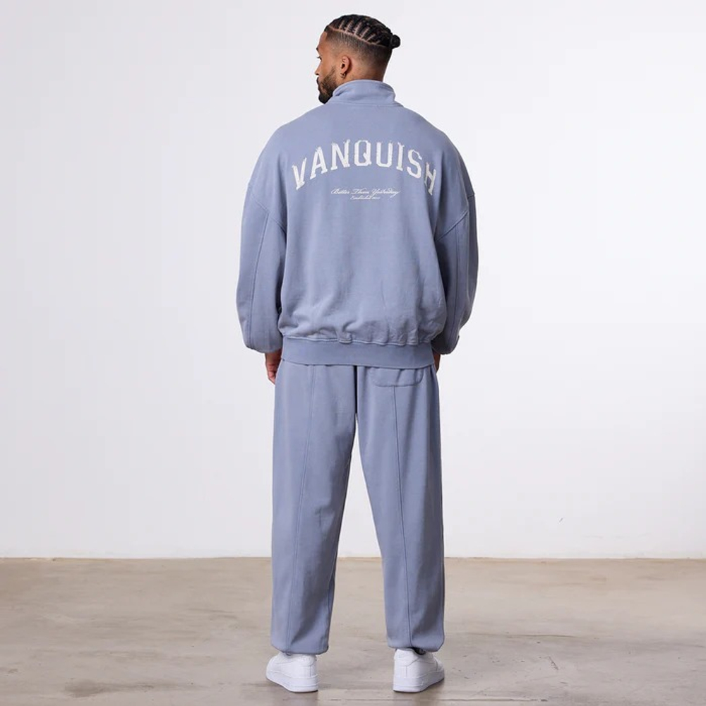 Толстовка VANQUISH Better Than Yesterday Zip Sweater Washed Blue