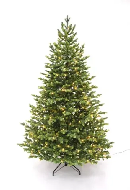 Ель Городская, 100% литая хвоя, 200 ламп, 185 см., Black Box (74545)