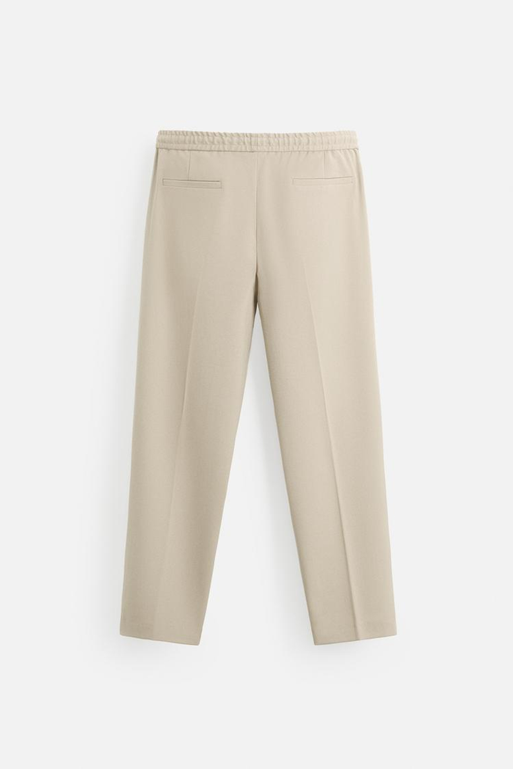 ZARA БРЮКИ-ДЖОГГЕРЫ КОМФОРТНОЙ ПОСАДКИ, ПЕСОЧНЫЙ