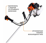 Триммер бенз. MGT-52 (2,3л.с,52 см3, 2-такт, диск 3-зуб, наплеч. ремень,неразъемн. штанга)