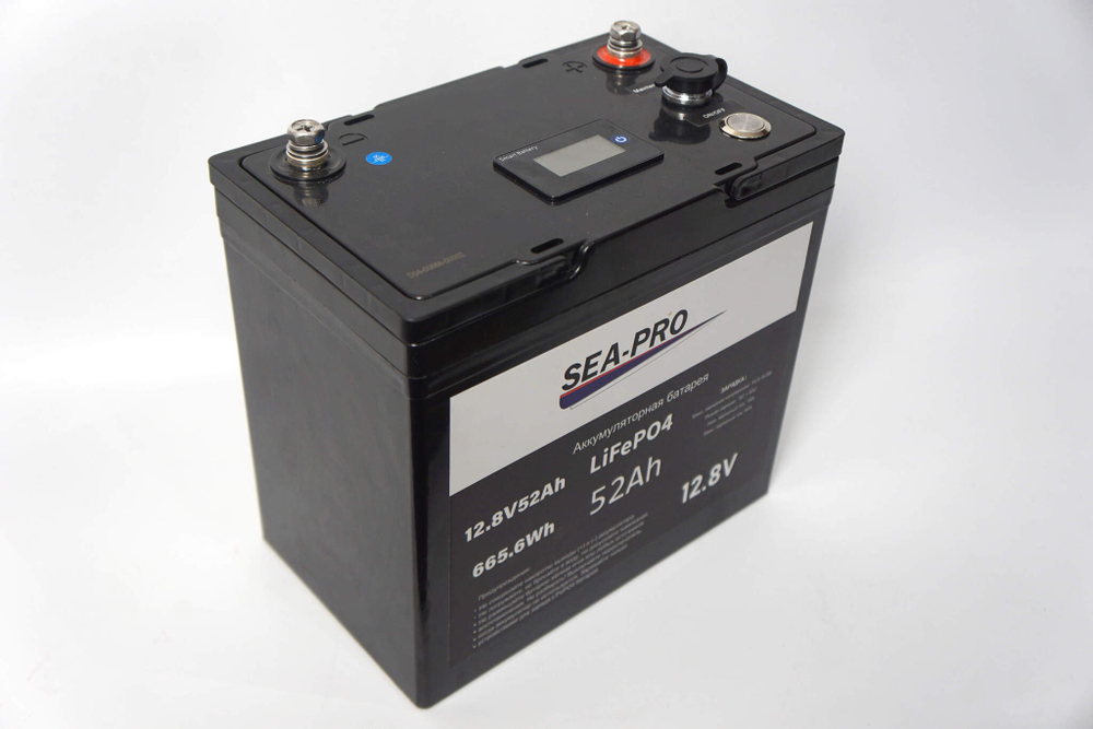 Аккумуляторы SEA-PRO (LiFePo4 сборка завода ГЕЛ класс А, IP66) 52А/Ч