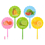 Ручка шариковая, Basir, синие чернила, серия "Фрукты", с веером, 12 шт