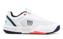 Мужские кроссовки теннисные Wilson Court Glide - white/bay/fiery coral