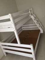 Кровать двухъярусная с наклонной лестницей Адель
