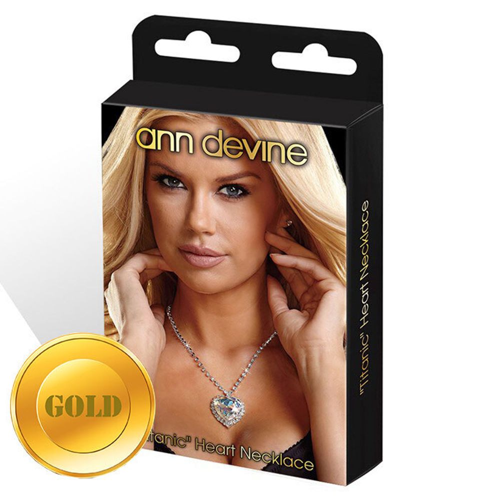 Золотистая цепочка с сердцем TITANIC Heart Necklace (Цвет: золото)
