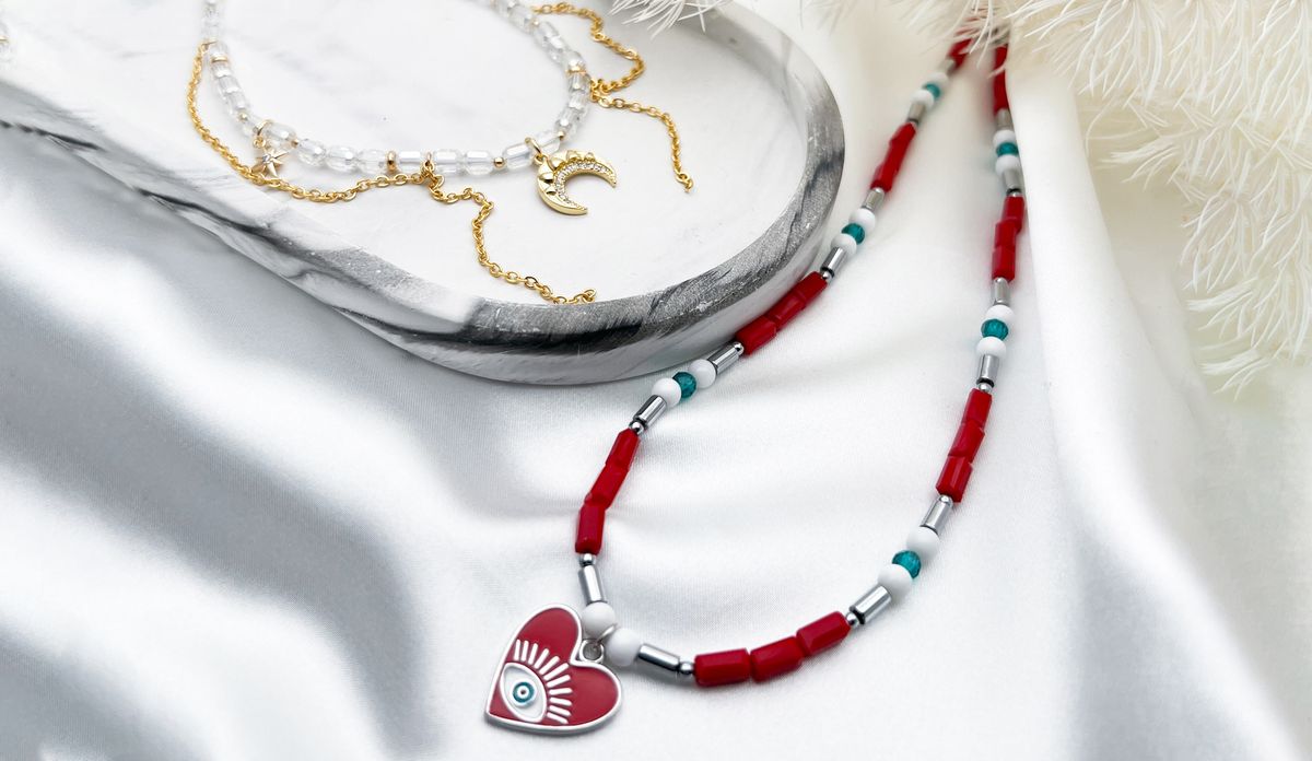 Мастер-класс: два колье из стекла Мастер-класс: два колье из стекла